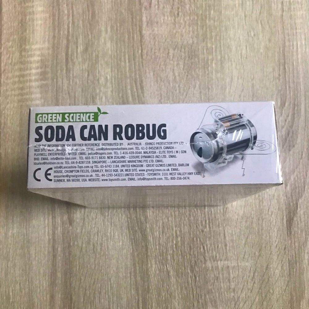 NWT … GREEN SCIENCE “Soda Can” Robug - Picture 4 of 6
